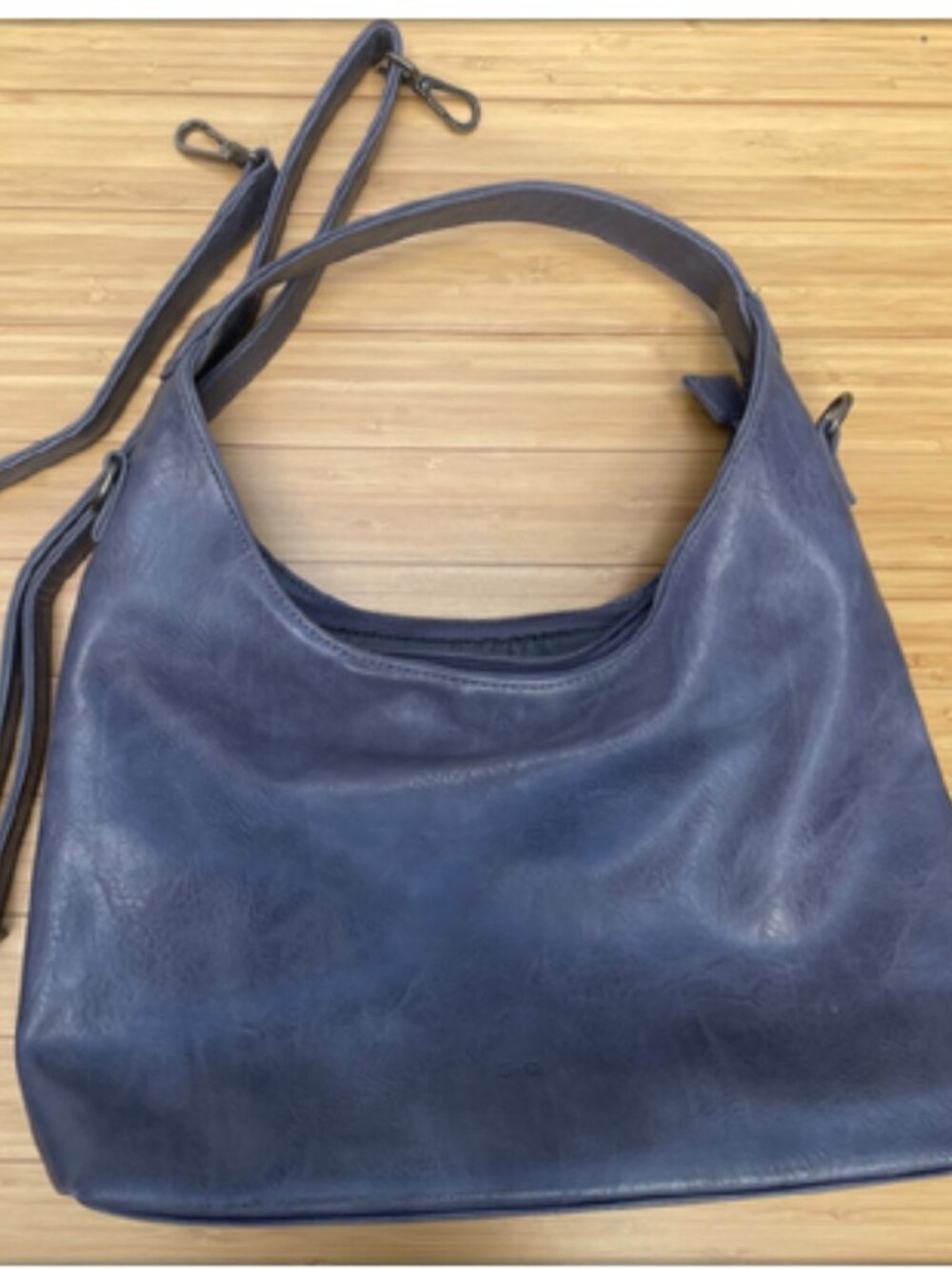 S-Q Brand Women's 'Billie' Hobo Handbag - Purple - Optional Crossbody Strap